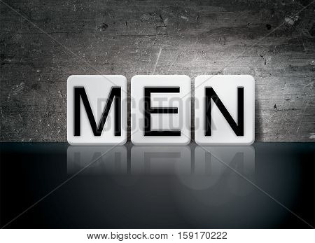 Men Tiled Letters Concept And Theme