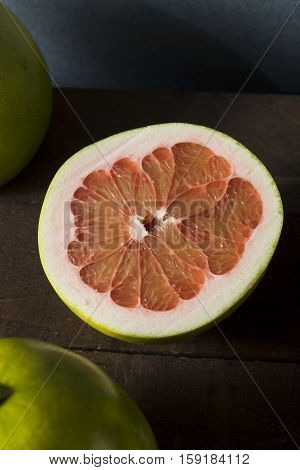 Raw Green Organic Citrus Pummelo Fruit