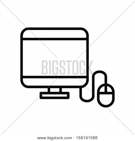 desktop computer vector illustration design eps 10