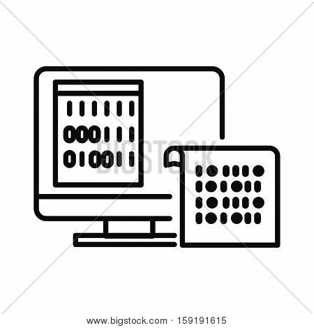 binary code algorythm binary code algorythm vector illustration design