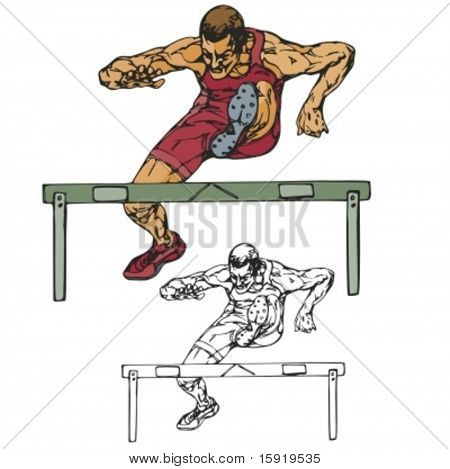 Sportler-Vektor-Illustration.