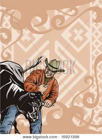 Western Rodeo Background Series.
