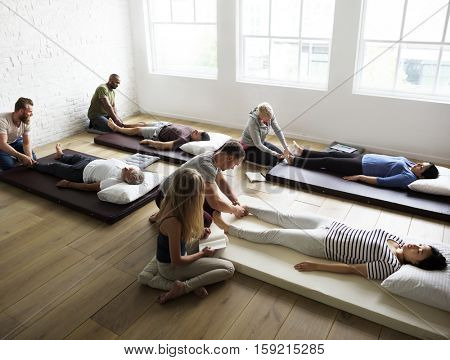 Health Wellness Massage Training Concept