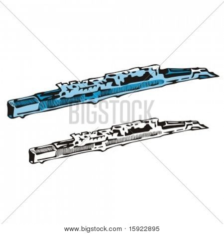 Musik Instrument serien. Vektor illustration af en klarinet.