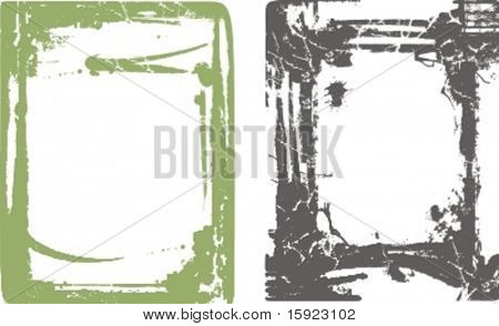 Cornice grunge e serie di confine.