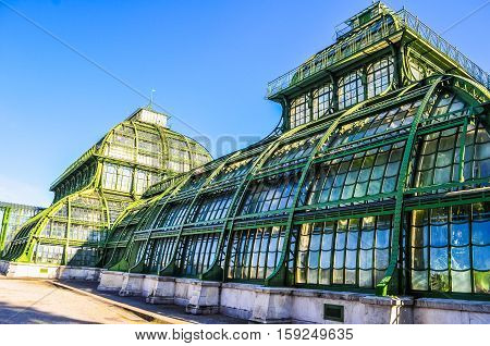Hdr Palmenhaus Schoenbrunn In Wien