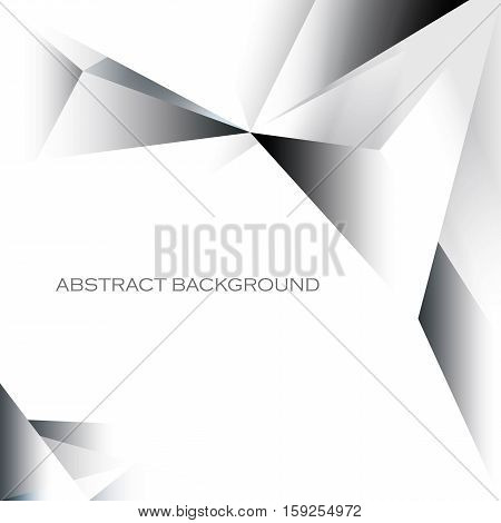 Abstract simplistic gradient geometrical background in grayscale
