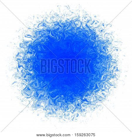 Blue colored circle artistic bright spot stain