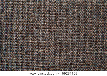 fabric texture blue and brown gobelin for background