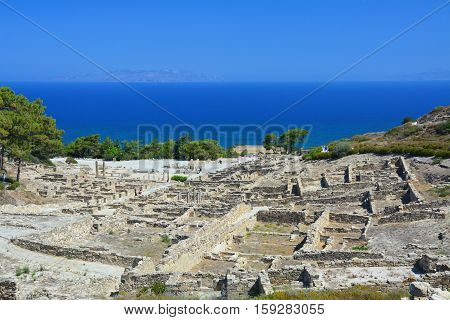 Ancient City Kamiros On Rhodes Island