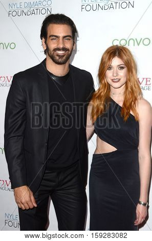 LOS ANGELES - NOV 30:  Nyle DiMarco, Katherine McNamara at the Nyle DiMarco Foundation Love & Language Kickoff Campaign 2016 at Sofitel Hotel on November 30, 2016 in Beverly Hills, CA