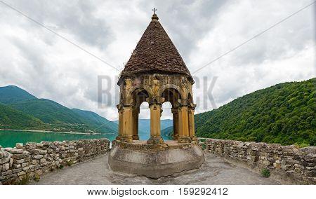 Top Of Ananuri, Castle Complex On The Aragvi River In Georgia