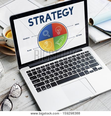 Business Startup Entrepreneur Strategy Target Concept