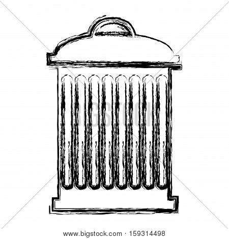 Trash icon. Recycle ecology eco and save theme. Isolated design. Vector illustration