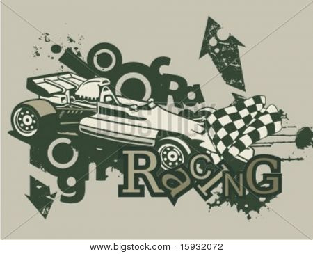Auto pozadí série ve stylu Grunge. Zkontrolovat své portfolio o mnohem víc této série, stejně jako t