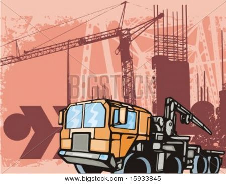 建設トラック バック グラウンド シリーズ。カントーもはるかに多くこのシリーズの私のポートフォリオをチェックします。