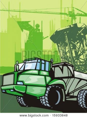 建設トラック バック グラウンド シリーズ。カントーもはるかに多くこのシリーズの私のポートフォリオをチェックします。