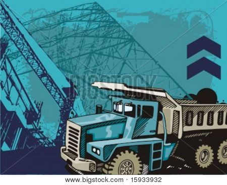 建設トラック バック グラウンド シリーズ。カントーもはるかに多くこのシリーズの私のポートフォリオをチェックします。