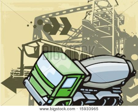 建設トラック バック グラウンド シリーズ。カントーもはるかに多くこのシリーズの私のポートフォリオをチェックします。