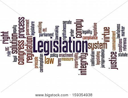 Legislation, Word Cloud Concept 8