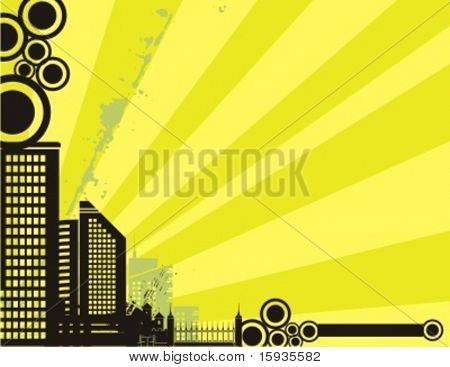Série de fond de silhouette de paysage urbain de Sunrise. Consulter mon portfolio pour beaucoup plus de cette série.