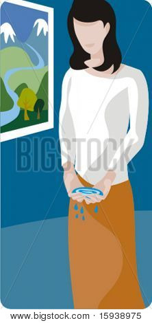 Økologi vektor illustration serien. Gemme natur! Tjek min portefølje til meget mere af denne serie som 