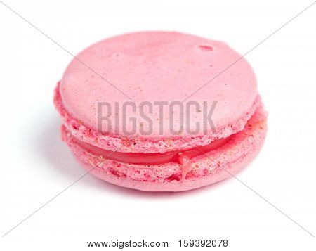 Tasty macaroon isolated on white background