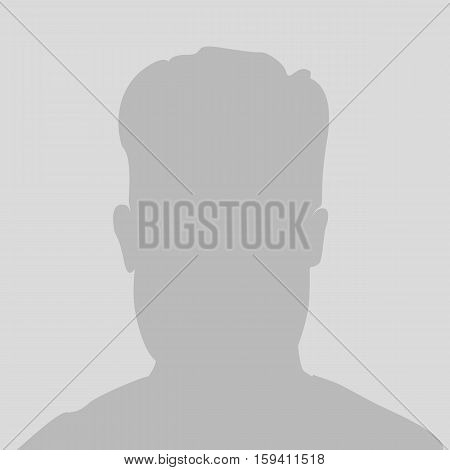 Default avatar profile icon. Gray placeholder. Man
