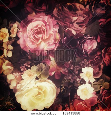Rose Fack Flower, Vintage Stye
