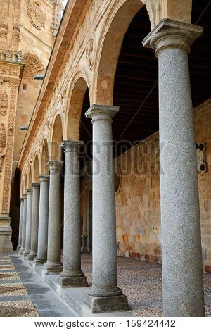 San Esteban Convent in Salamanca at Spain of Dominicos exterior image shot from public floor