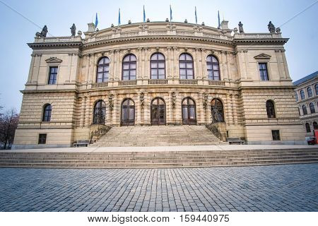 Rudolfinum music hall and art gallery in Prague.