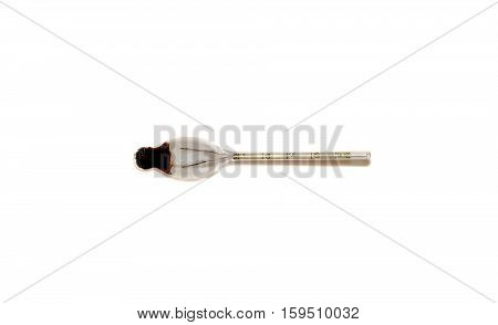 hydrometer / sugar meter / determines the Specific Gravity of Liquids isolated on white background