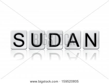 Sudan Isolated Tiled Letters Concept And Theme