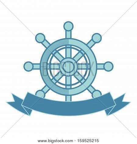 ship timon maritime frame vector illustration design