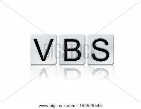 Vbs Isolated Tiled Letters Concept And Theme