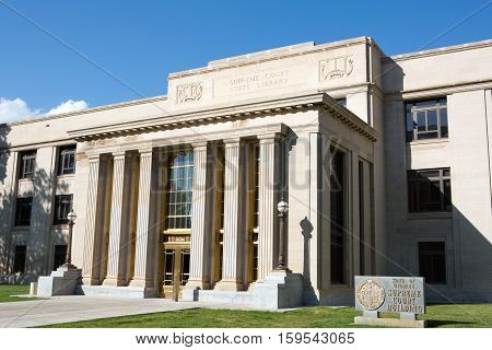 The state of Wyoming Supreme Court building is located in Cheyenne WY USA.