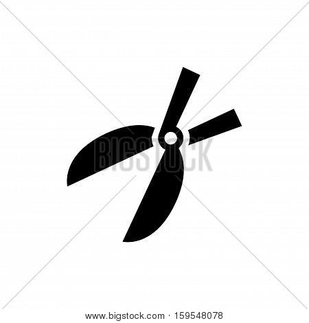 Garden scissors Icon. Flat illustration isolated vector sign symbol