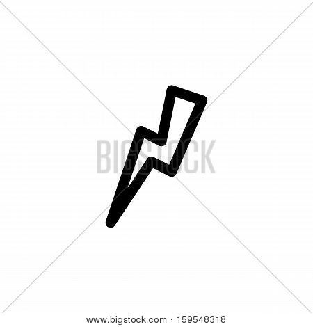 Lightning Icon. Flat illustration isolated vector sign symbol