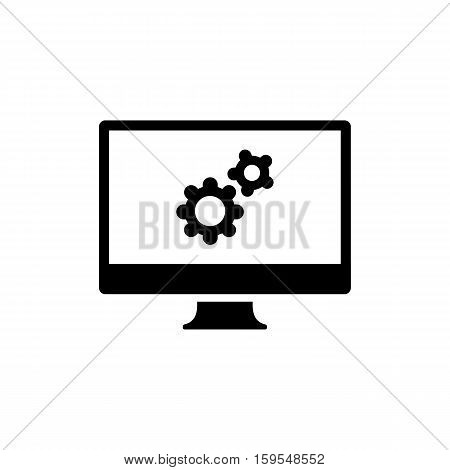API Icon. Flat illustration isolated vector sign symbol