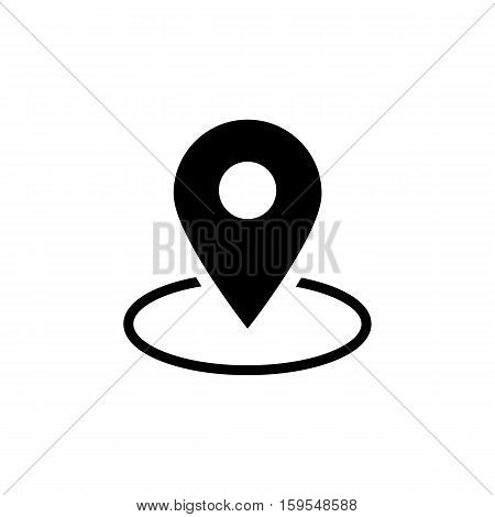 Location Icon. Flat illustration isolated vector sign symbol
