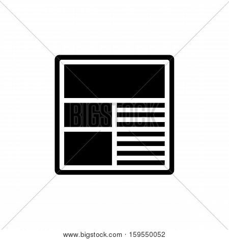Website Icon. Flat illustration isolated vector sign symbol