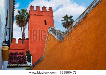 Seville Juderia barrio in Andalusia Sevilla of Spain