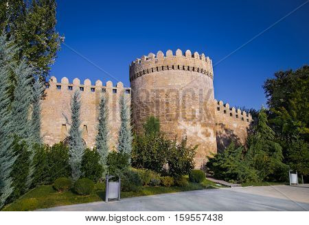 Ancient  fortress in down town (Icheri Sheher), Baku, Azerbaijan