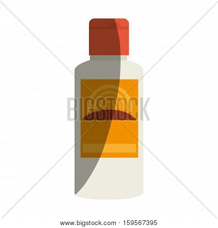 solar blocker bottle icon vector illustration design