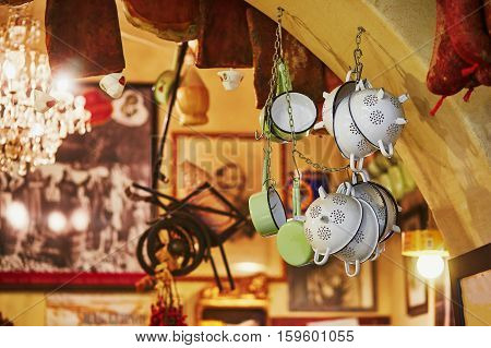 Cozy Indoor Cafe In Rome, Italy