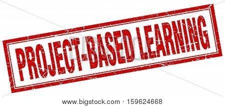 project-based learning. square. stamp. grunge. vintage. sign. Isolated