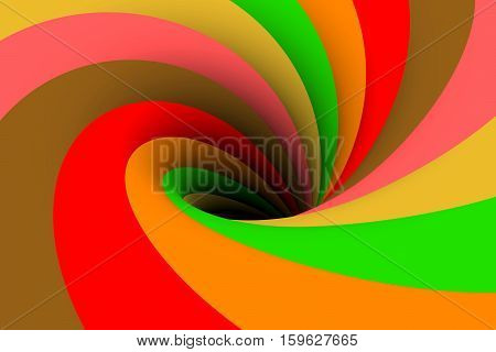 black hole multicolored background vortex 3d illustration