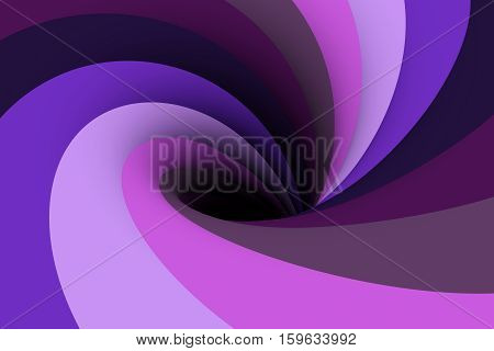 black hole in denim color 3D illustration