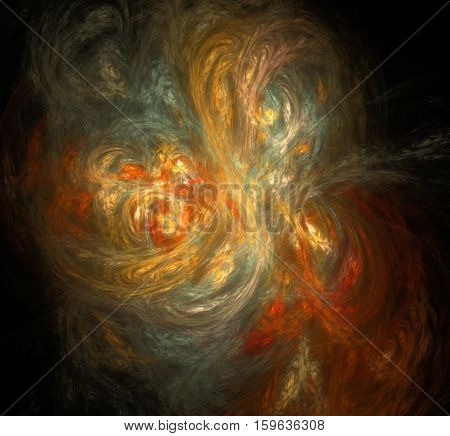 Colorful liquid plasma illustration representing calm energy