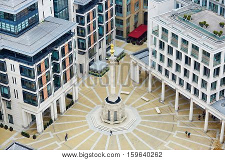 Skyline Of London With Paternoster Square